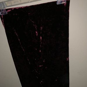 F21 Crushed Velvet Pencil Skirt